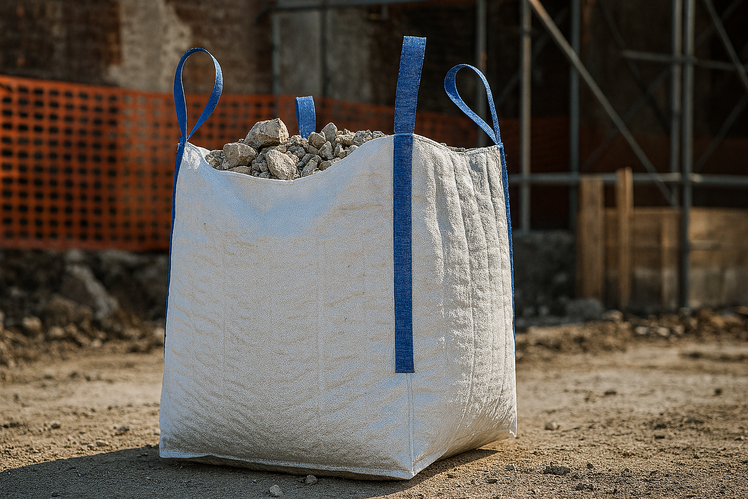 Big Bags nel settore edile la soluzione ideale per gestire materiali e detriti in cantiere