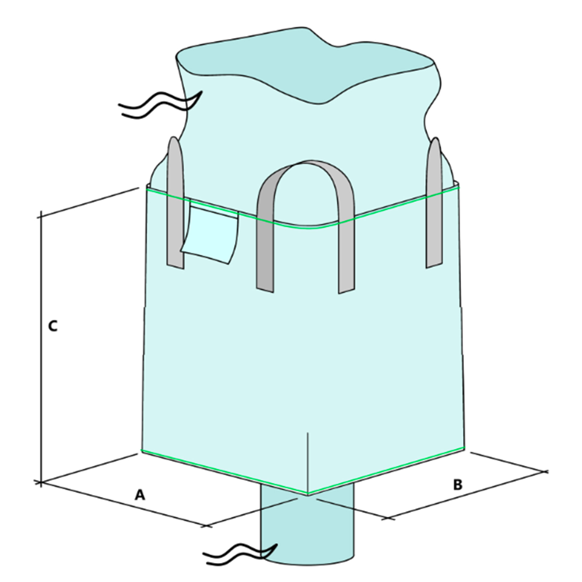 Big Bag Modello CHARLIE MONOUSO / SINGLE TRIP U+2 PANEL