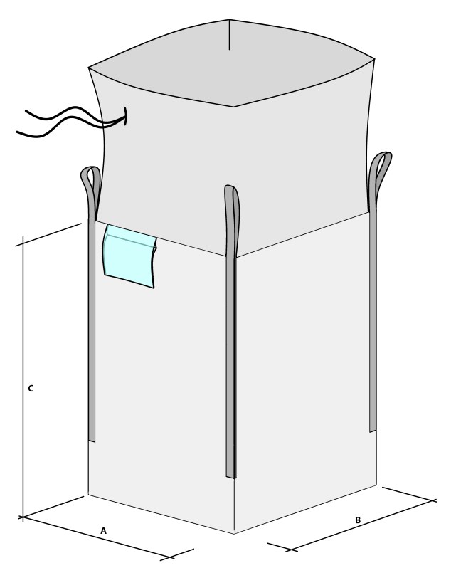 Big Bag Modello DELTA MONOUSO / SINGLE TRIP U+2 PANEL